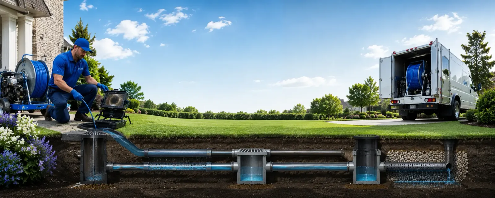 Outdoor drain cleaning information for Lennon, MI